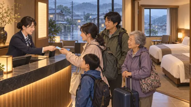 Chiba dùng phòng khách sạn làm nơi lánh nạn cho người bị thiệt hại do mưa lớn tháng 8 và bão số 25 — tiền phòng về nguyên tắc do ngân sách công chi