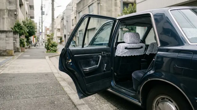 Gọi và đi taxi ở Nhật: cửa tự mở, nói nơi muốn đến